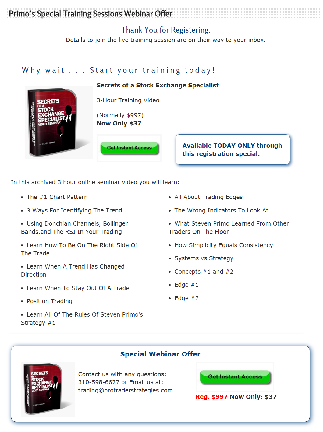 Specialist system for trading securities