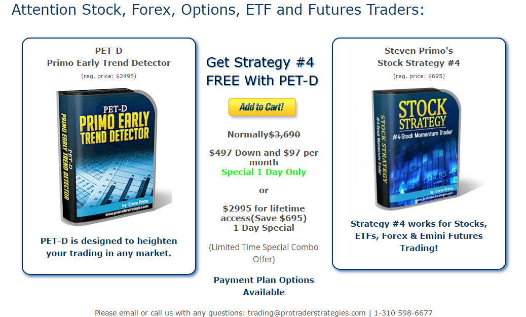 Volatile market trading strategy
