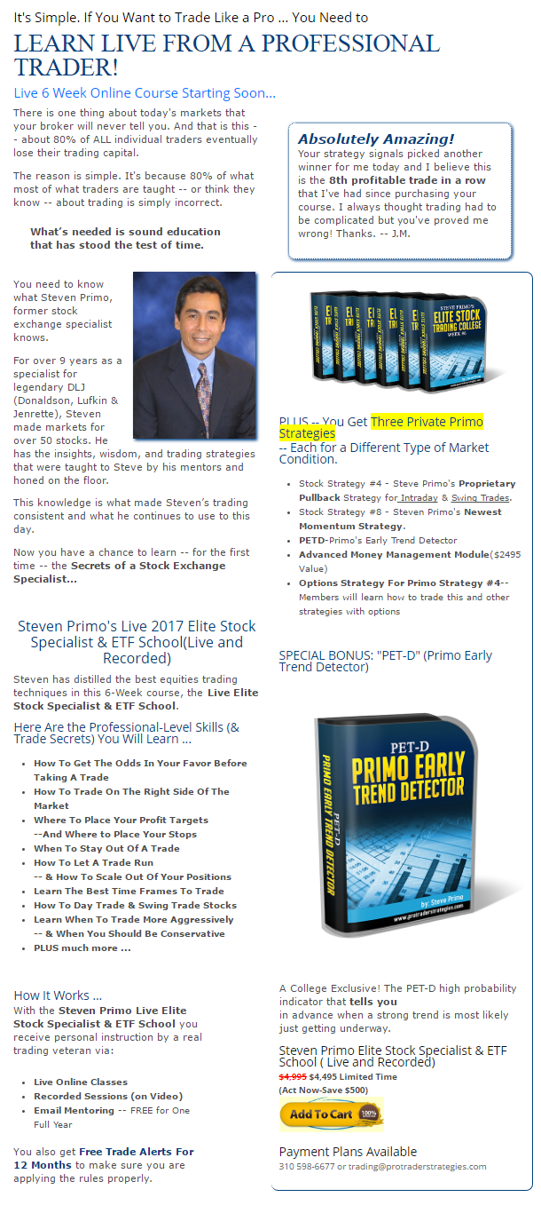Emini automated trading systems